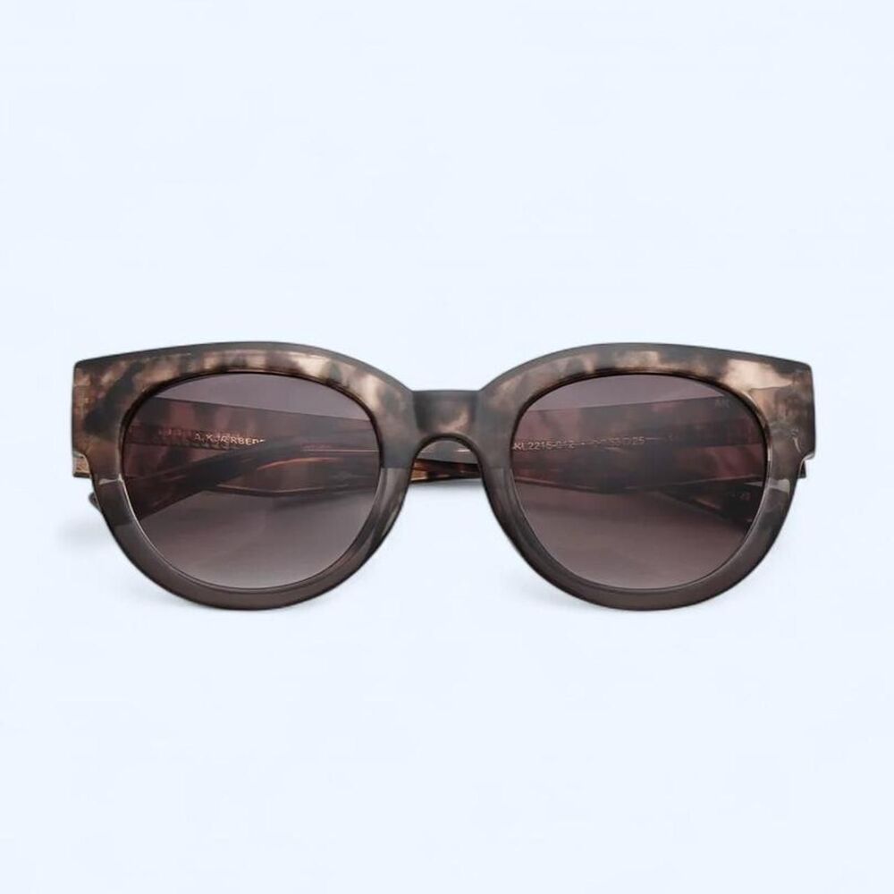 Akjaerbede Women's Brown Sunglasses